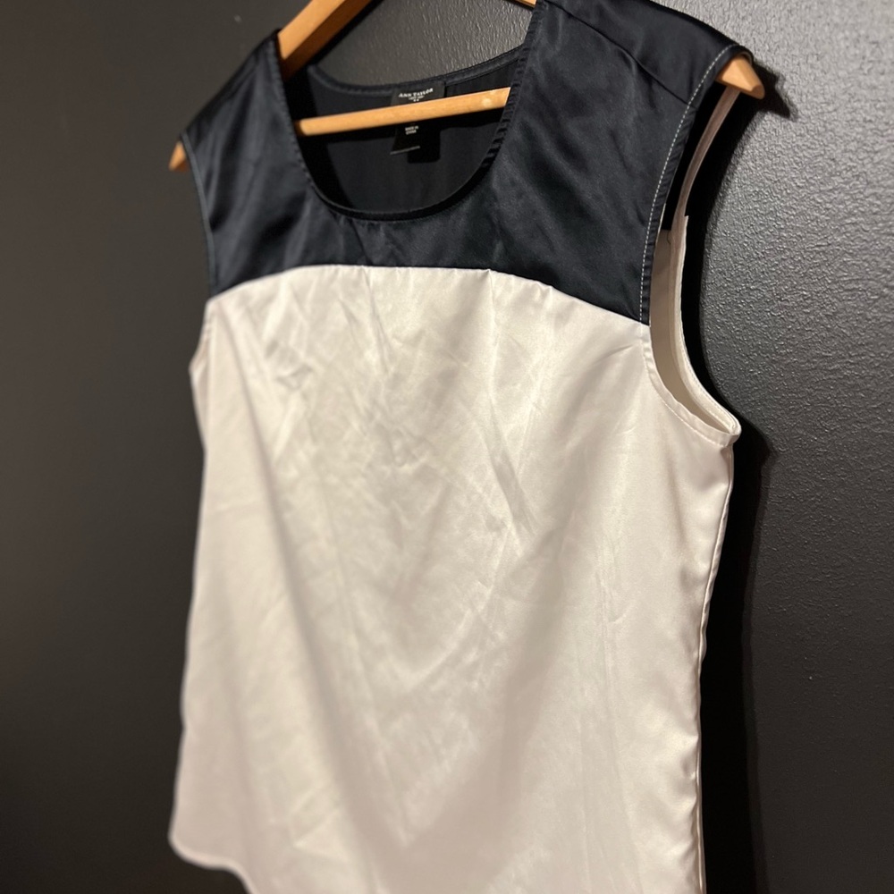 Ann Taylor Colorblock Sleeveless Blouse - Picture 3 of 16